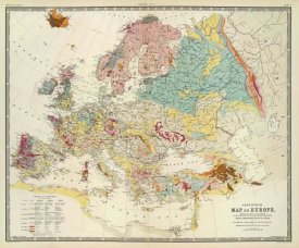 Sir Roderick Impey Murchison - Geological map Europe, 1856
