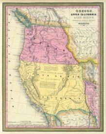 Samuel Augustus Mitchell - Oregon, Upper California & New Mexico, 1849