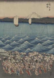 Ando Hiroshige - Opening celebration of Benzaiten Shrine at Enoshima in Soshu. 