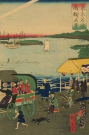 Utagawa Hiroshige - Famous places in Tokyo: real view of Takanawa (Tokyo meisho Takanawa no shinkei) #3, 1870