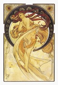 Alphonse Mucha - Dance (Golden), 1898