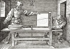Albrecht Durer - A Man Drawing A Lute