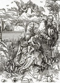 Albrecht Durer - Holy Family With Three Hares