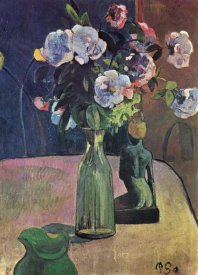 Paul Gauguin - Roses And Statuette
