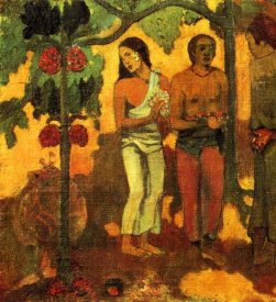 Paul Gauguin - Tahitian Pastoral Detail 3