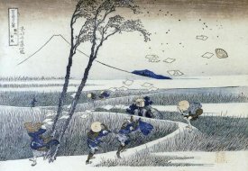 Hokusai - A Sudden Gust Of Wind At Ejiri