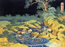 Hokusai - Fishing By Torchlight In Kai Province