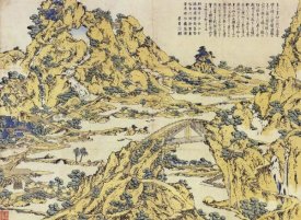 Hokusai - Landscape With A Hundred Bridges 1832