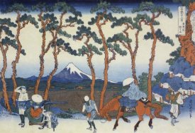 Hokusai - Travelers On The Tokaido Road At Hodogaya 1834