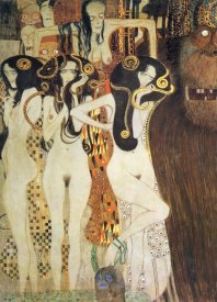Gustav Klimt - Sickness Mania And Death (detail Beethoven Frieze) 1902
