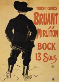 Henri Toulouse-Lautrec - Bruant At The Mirliton