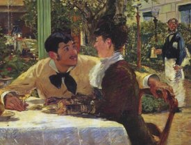 Edouard Manet - Couple at Pere Lathuille