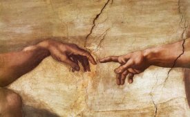Michelangelo - Creation Of Adam (detail)