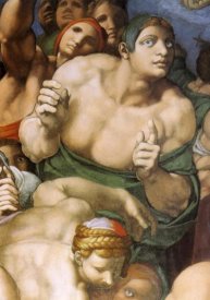 Michelangelo - Detail From The Last Judgement 21