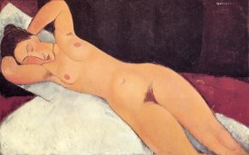 Amedeo Modigliani - Eyes Closed Reclining Nude