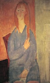 Amedeo Modigliani - Girl In Blue Dress