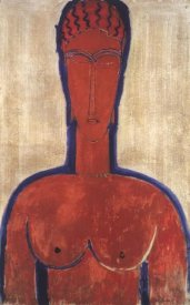 Amedeo Modigliani - Large Red Bust