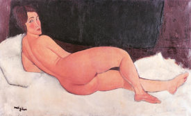 Amedeo Modigliani - Nude Looking Over Right Shoulder