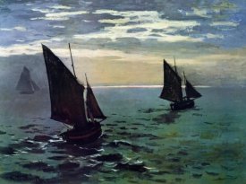 Claude Monet - Boats Leaving The Harbor
