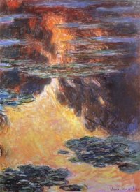 Claude Monet - Nympheas Sunset Effect 1907