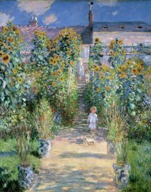 Claude Monet - The Artists Garden At Vetheuil 1881