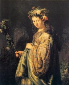 Rembrandt Van Rijn - Saskia As Flora Version 2