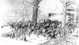 Frederic Remington - Civil War Battle Scene