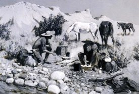 Frederic Remington - Prospectors Making Frying Pan Bread