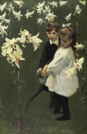 John Singer Sargent - Garden Study of the Vickars Children 1884