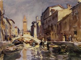 John Singer Sargent - Venetian Canal, 1913