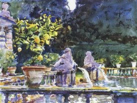 John Singer Sargent - Villa de Marlia: a Fountain, 1910