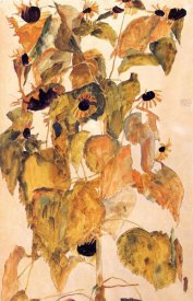 Egon Schiele - Sunflowers