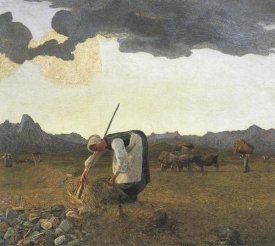 Giovanni Segantini - Hay Harvest