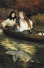 James Tissot - On The Thames A Heron 1872