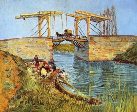 Vincent Van Gogh - Langlois Bridge Women Washing