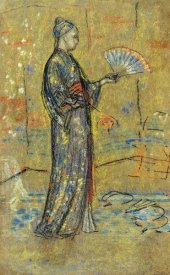 James McNeill Whistler - A Japanese Woman Painting A Fan 1872