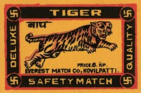 Phillumenart - Tiger Safety Match