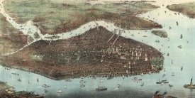 Unknown - Birds-eye view of Manhattan, New York