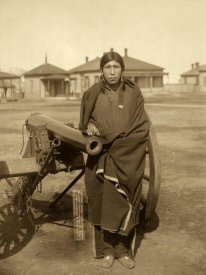 John C.H. Grabill - Oglala Sioux Plenty Horse Next to Cannon