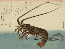 Ando Hiroshige - Shrimp and lobster