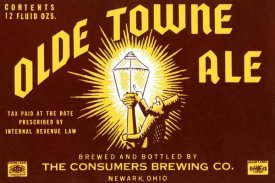 Vintage Booze Labels - Olde Towne Ale