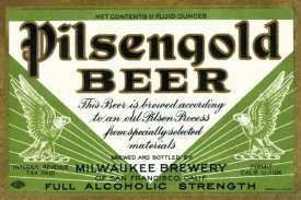Vintage Booze Labels - Pilsengold Beer
