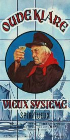 Vintage Booze Labels - Oudeklare Vieux Systeme Spiritueux