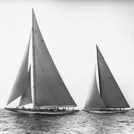 Edwin Levick - Sailboats in the America's Cup, 1934