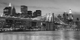Unknown - Brooklyn Bridge at Night