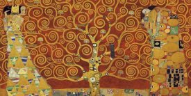 Gustav Klimt - Tree of Life Red Variation