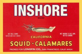 Retrolabel - Inshore Brand Squid - Calamares