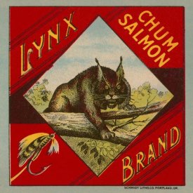 Retrolabel - Lynx Brand Chum Salmon