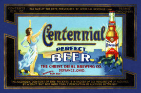 Vintage Booze Labels - Centennial Perfect Beer Label