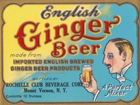 Vintage Booze Labels - English Ginger Beer